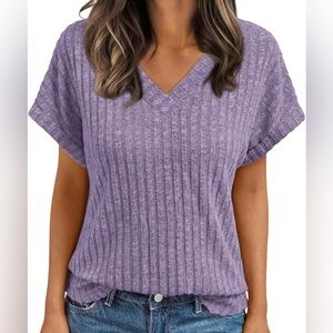 Automet Women's Fashion Short-Sleeve T-Shirt, Size M